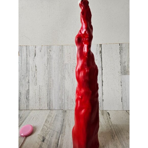 Unique wooden Santa string lights tree decor red glitter - Picture 6 of 9